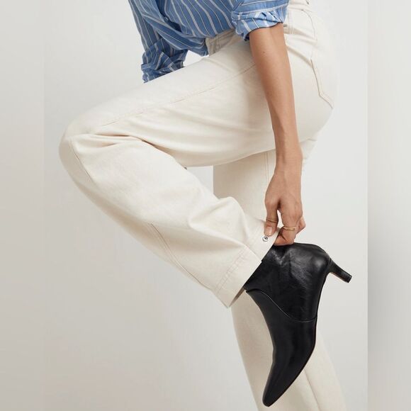 Madewell NWT Snap Hem Perfect Vintage Wide-Leg Jeans Size 26 in Vintage Canvas - Picture 5 of 13